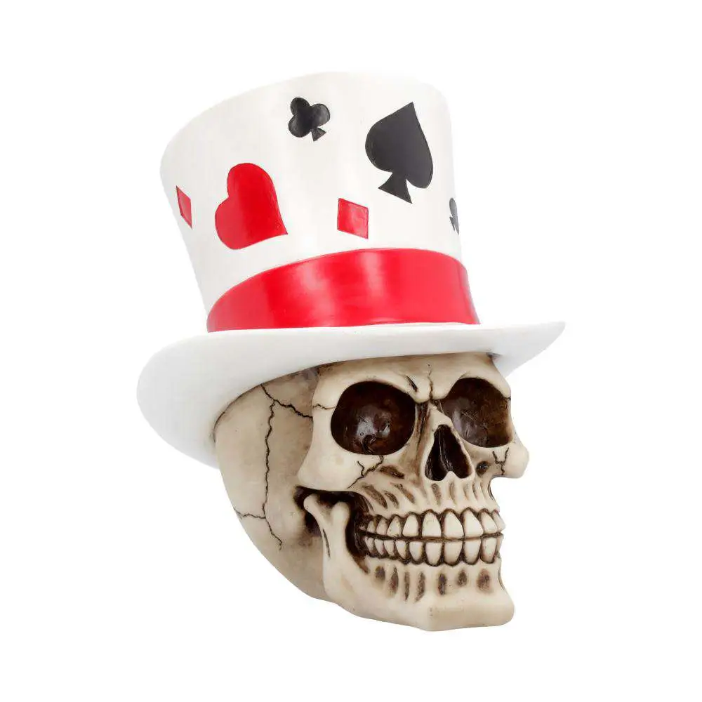 Figurine skull with hat casino jack lucky